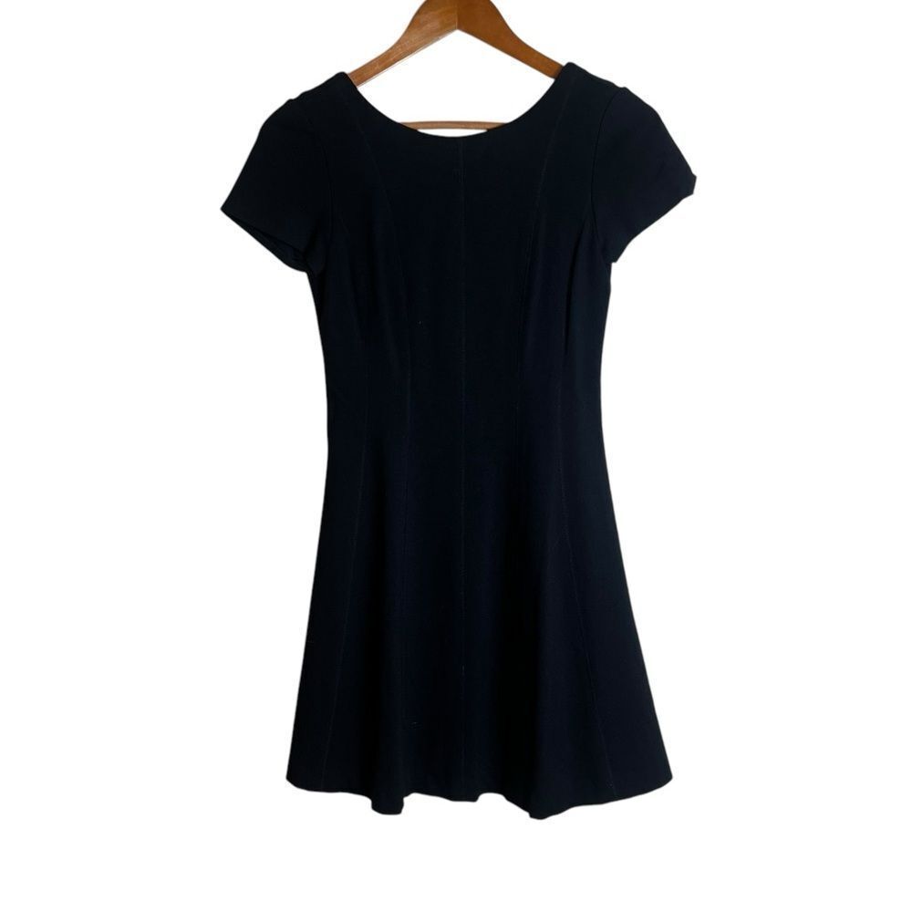 Banana Republic black knit ponte dress